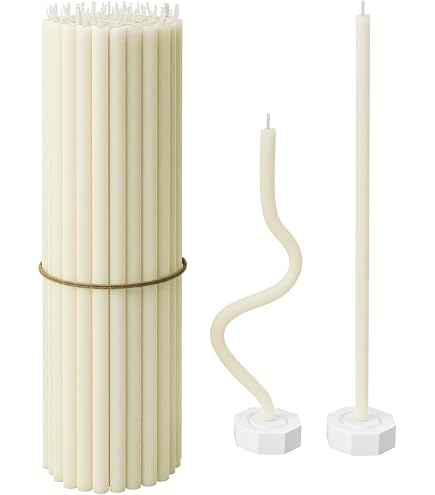 Set Di 9 Candeline Sottili Gialle Per Tovaglia – Corte Da 13 Cm, Perfette Per Cene E Atmosfere Intime
