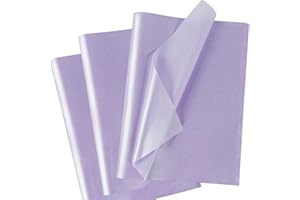 MAMUNU Lot de 60 feuilles de papier cadeau en papier de soie violet - Papier de soie métallique scintillant avec nacre - Pour anniversaire, Noël - 50 x 35 cm