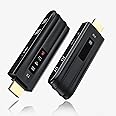 Taciieua Wireless HDMI Transmitter and Receiver 4K, Plug & Play Portable 2.4G/5G 165FT Wireless HDMI Extender Kit for Streaming Video and Audio to Monitor from Laptop/PC/TV Box/Projector