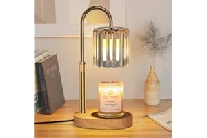 Loowoko Candle Warmer Lamp with 2 Bulbs, Timer and Dimmer, Adjustable Height, Birthday Gifts for Women Mom, Wax Melt Warmer for Scented Jar Candles