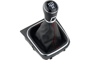 Easy Link Schaltsack Schaltmanschette Schaltknauf Schalthebel 5 Gang Kompatibel mit VW Golf 5 6 EOS Scirocco 3 Jetta