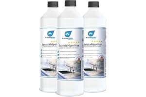‎KAISERREIN PROFESSIONAL KaiserRein Stainless Steel Polish 3 x 250 ml I The First Class Polishing Paste Especially for Stainless Steel in the Kitchen I Stainless Steel Surfaces such as Sinks, Cooker Hoods and Hobs