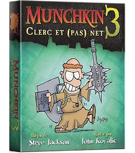 Munchkin Kartenspiel Erweiterung 6 – „Le Donjon De La Farce“, Französische Version, Für 3‑6 Spieler