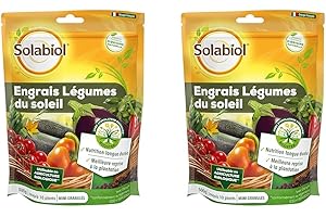 SOLABIOL Engrais Légumes Du Soleil - 500g - Jusqu'à 10 Plants - Nutrition Longue Durée - Meilleure Reprise De La Plantation - Utilisable En Agirculture Biologique SOLEGY500