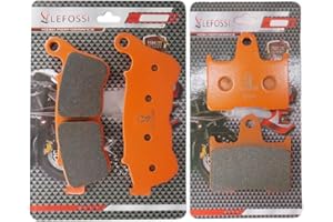LE LEFOSSI Front Rear Carbon Fiber Brake Pads for Compatible with Harley Davidson XL 883 N Iron XL 883 L Superlow XL 1200 X Forty Eight 2014-2021 FA640F FA254R