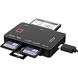 7 in1 USB 3.0 multi Card Reader | Super speed external SD Card Reader| Read 5 Cards Simultaneously | CF Memory Card Adapter f