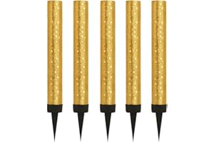 EXPANSIA 10cm Ice Sparkling Fountain Candles 5pack Golden, Ideal for: Birthdays, Weddings, Anniversaries, Restaurants and Special Celebrations