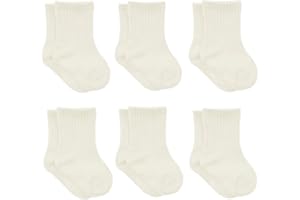 bistyle Baby Grip Ankle Socks 6 Pairs | Newborn Infant Toddlers Socks Organic Cotton | Kids Boys Girls Ankle Socks