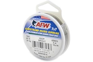 American Fishing Wire Surfstrand Micro Supreme Bare 7x7 Stainless Steel Leader Wire