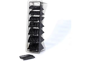 WAHL PROFESSIONAL Wahl Nasadki grzebieniowe z tworzywa sztucznego do standardowych maszynek do strzyżenia Multi Cut, trwałe grzebienie z tworzywa sztucznego, zestaw 8 sztuk, łatwa organizacja, grzebienie prowadzące do