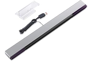 KIMILAR Wii Sensor Strip Replacement Infrared LED Sensor Bar for Nintendo Wii/Wii U, Wired Includes Clear Posture [Video Game] for Wii Console Controller