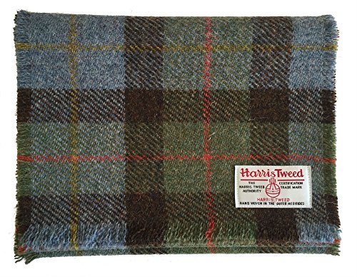 Preisvergleich Produktbild Echt Harris Tweed Wolle Schal in blau