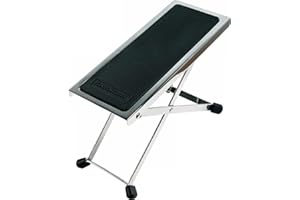 RockStand RS24000NK Gitarrenfussbank, höhenverstellbar, nickel