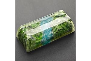 REDQIN Artisan Tastenkappen – Frühlingsstimmung glänzen durch Tastenkappen, Kunstharz, 2,25 U, benutzerdefinierte Tastenkappen, Shift Enter, handgefertigte durchscheinende Tastenkappen für mechanische