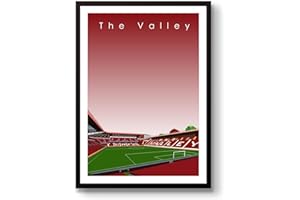 FOXCUP GroundDesigns Charlton Athletic FC Gift The Valley Stadium Football Art Print