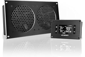'AC Infinity airplate T7, quiet Cooling Fan Système 12 with Thermostat Control, for Home Theater AV Cabinets