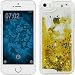 Produktbild PhoneNatic Case für Apple iPhone 5 / 5s / SE Hülle gold Stardust Hard-case + 2 Schutzfolien