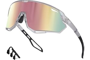 Bircenpro Cycling Sunglasses for Men Women - UV400 Protection Sports Glasses Running Sunglasses for Baseball MTB Golf Softball