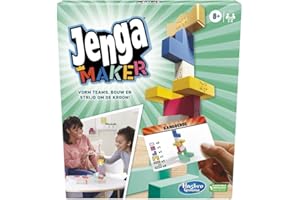 HASBRO GAMING Hasbro Jenga Maker, Authentische Hartholzblöcke, Turmbauen, Spiel für Kinder ab 8 Jahren, Spiel für 2-6 Spieler