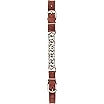 Weaver Leather Single Flat Link Nickel Plated Chain Curb Strap, Canyon Rose