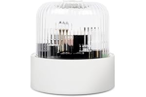 DoocliB kosmetik organizer mit deckel ，schreibtisch organizer mit deckel weiß, Wasserdicht bad organizer kosmetik ，Kosmetik für Frisiertisch Staubdicht，Ideal für Schlafzimmer、Bad、schreibtisch