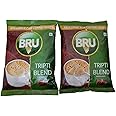 Bru Tripti Blend coffee powder instant super strong special catering pack of 2 (each 200g) plus free A.Mangals Rose Milkshake Powder 200g worth 180/-
