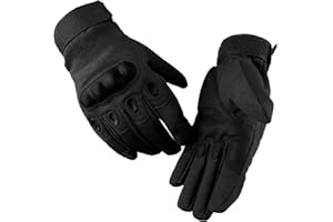 Hioip Guantes de Motocicleta para Hombres Mujeres, Guante de Verano con Nudillos Duros para MTB Bicicleta de Montaña al Aire Libre Ciclismo Camping Esquí (M)
