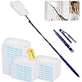 51Pack for Swiffer Flash Dust Magnet Refill Kit, for Flash Duster Dust Magnet Refills Disposable Duster Heads, With Adjustable Handle, for Blinds, Car Dashboard, Keyboard
