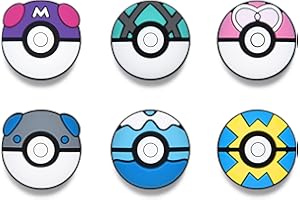 Switch Joystick Kappen Kompatibel mit Nintendo Switch/OLED/Lite Controller Zubehör, PALPOW Niedliche Silikon Switch Knöpfe Thumb Grips Caps - 6 Stück Bälle