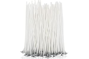 BINJCE 100PCS Meche Bougie, Mèches de Bougies (10 CM), Meche Coton 10cm, Mèches de Bougies pour la Fabrication de Bougies DIY, Mèches pour Bougies (10cm/4in)