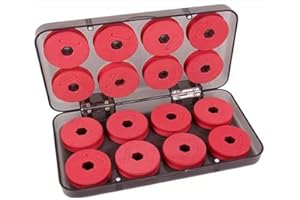 Jushion Fishing Vorfach-Aufwickler-Box Angeln 16 Schaumstoff Schnuraufwickler für Vorfächer & Rigs in Depot-Case