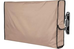 Utomhus TV-skydd 210D vattentätt, PVC Oxford, fjärricka, kaki | 210D vattentätt TV-skydd för utomhus, PVC Oxford, med fjärricka, för platt skärm, kaki