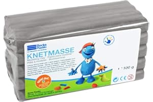 Becks Plastilin- plastilina, Color Gris, 500 g (B100489)