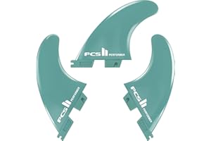 AQUBONA Dual Tab II Medium Performer/Reactor Fibra di vetro Rinforzato Polimero Tavola Da Surf - 2/3/4/5 Pinne Dual Tab Blu/Nero