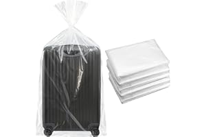 GALOZZOIT 5 Stück Extra Große Klare Kunststoff Aufbewahrungsbeutel, 100 x 120cm Durchsichtige Plastiktüten für Gepäck, Koffer, Möbel, Tröster, Kinderfahrrad, Staubdicht und Wiederverwendbar
