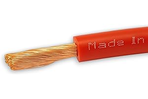 Red & Black Battery/Starter/Welding Flexible PVC Cable Wire 110/170/345 Amp 16mm 25mm 35mm by MKGT® (16mm² Red, 10 Meters)