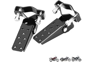‎WODHMIEY WODHMIEY Fußrasten Motorrad, Fußstützen Fahrrad, Pedal Fußrasten, Fußrastenpedal, Schwarze Stylische, Wird Direkt Am Bequemen Drehpunkt Montiert, Aus StrapazierfäHigem Metall(Schwarz)