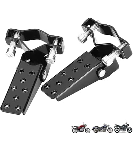 Footrest Bracket With Rubber For Simson S51/S50/S70/S53 – Left/Right, Steel, Black, Interholding Line