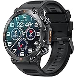 GaWear Smartwatch Uomo Orologio Fitness Militari Smart Watch Tracker di attività con Le chiamate Bluetooth,120+ modalità Spor