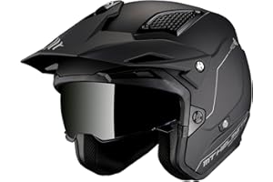 MT Helmets District SV S – Casco Moto Trial o Urbano con Visor Solar Retráctil, Interior Lavable, Diseño Off Road y Gran Ventilación | Homologado ECE 22.06 & DOT