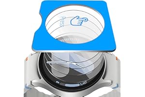 Euukzzea Schutzfolie für Samsung Galaxy Watch 7 44mm für Panzerglas, 4 Stück 9H Härte HD Gehärtetes Glas Displayschutz mit Positionierhilfe für Installation, Anti-Kratzer Schutzglas