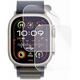 Engo Apple Watch Ultra 2 49mm İle Uyumlu Ekran Koruyucu, Tam Kaplayan Akıllı Saat Koruması, &Ccedil;izilmeye Dayanıklı TPU Koruma 2 