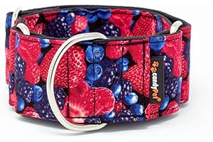 candyPet - Martingale Dog Collar, Special Width, FRUTOS del Bosque