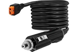 HELPERS LAB Allume-Cigare vers XT60I Chargeur de Voiture Câble d'alimentation 12V 24V pour Powerstation Générateur Électrique Centrale Électrique Portable,Drones, etc