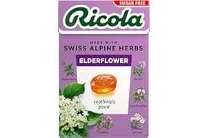 Ricola Gotas de hierbas suizas sin azúcar, 45 g (paquete de 10)