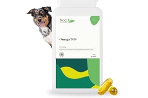 Troo Health Care Omega 369 Pet Perfect Omega Fish Oil - for Dogs & Cats - 1000mg 120 Capsules - Daily Omega 3 6 9 Supplement for Pets - Help Maintain Healthy Skin & Coat - Support Immune & Heart