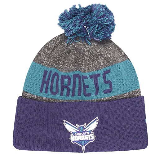 Preisvergleich Produktbild New Era NBA Team Knit Bommelmütze CHARLOTTE HORNETS Grau Lila