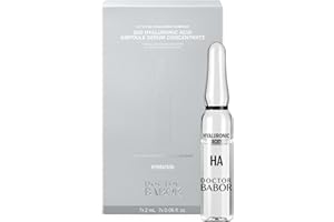 DOCTOR BABOR 10D Hyaluronic Acid Ampoule Serum Concentrate| Intensive Feuchtigkeitspflege mit 10 Hyaluronsäure-Typen für einen strahlenden Teint | Serum für alle Hauttypen | vegan | 7x2ml