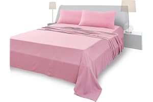 FARFALLAROSSA Sabanas 180 x 200 - Juego Sábanas 160x200 4 Piezas Algodón con Bajera 160/180x190 Ajustable, Encimera Cama 160/180 y 2 Fundas de Almohada 50x80cm