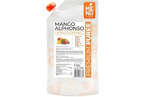 Premium puré fruktkött mango, desserter, gastronomi, drycker, kakor, glass, mango Alphonso, 1 kg